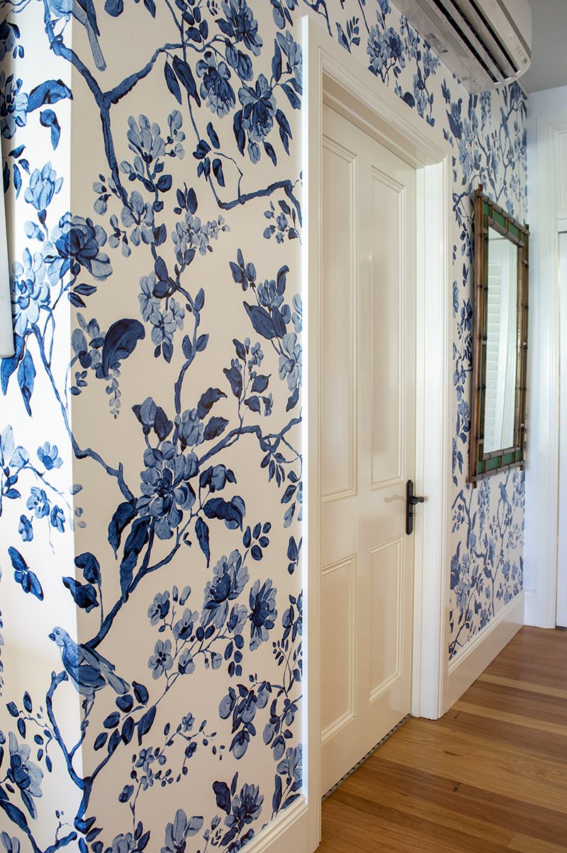 Buy Chinoiserie Wallpaper Bedroom Wall Covering Modern Vintage Floral Wallpaper  Blue Tropical Butterfly Birds Flower Wall Paper Blue 053 x95 m Online  at desertcartINDIA